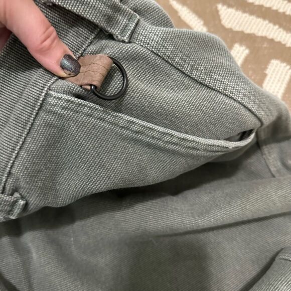 Vintage Orvis Style 5714 Distressed & Faded Olive Green Pants Sz 38 Made In USA - Picture 7 of 9